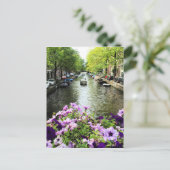 Amsterdam Summer Canal Briefkaart (Staand voorkant)