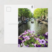 Amsterdam Summer Canal Briefkaart (Voorkant / Achterkant)