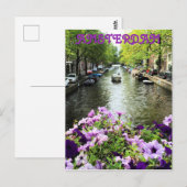 Amsterdam Summer Canal Briefkaart (Voorkant / Achterkant)