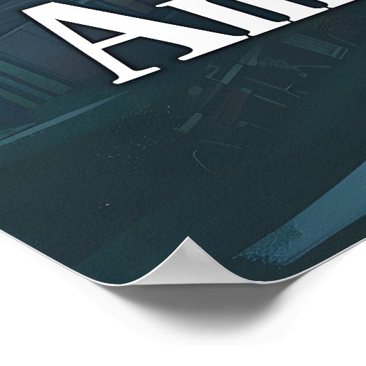 Amsterdam Sunset Serenity Poster (Hoek)