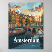 Amsterdam Sunset Serenity Poster (Voorkant)