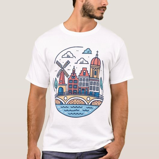 AMSTERDAM T-SHIRT (Voorkant)