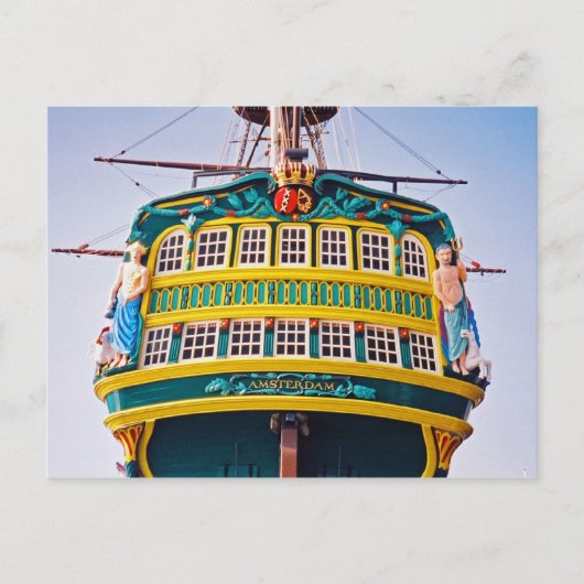 Amsterdam Tall Ship Briefkaart (Voorkant)