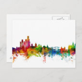 Amsterdam The Netherlands Skyline Briefkaart (Voorkant / Achterkant)