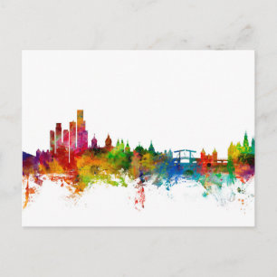 Amsterdam The Netherlands Skyline Briefkaart
