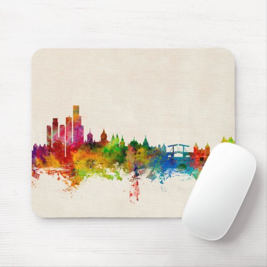 Amsterdam The Netherlands Skyline Muismat (Met muis)