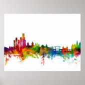 Amsterdam The Netherlands Skyline Poster (Voorkant)