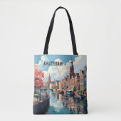 Amsterdam Travel Canvas tas (Voorkant)