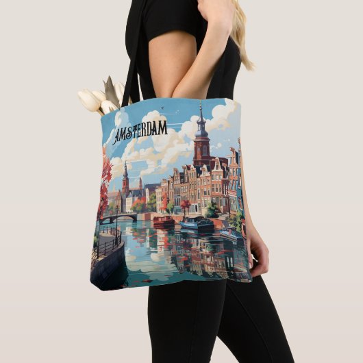 Amsterdam Travel Canvas tas (Dichtbij)