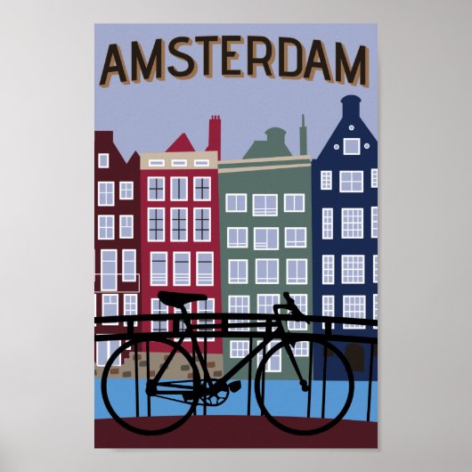Amsterdam Travel Poster (Voorkant)
