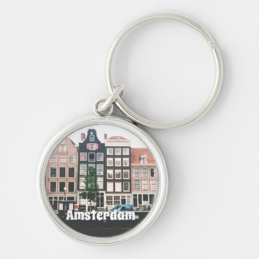 Amsterdam Travel Souvenir Sleutelhanger (Voorkant)