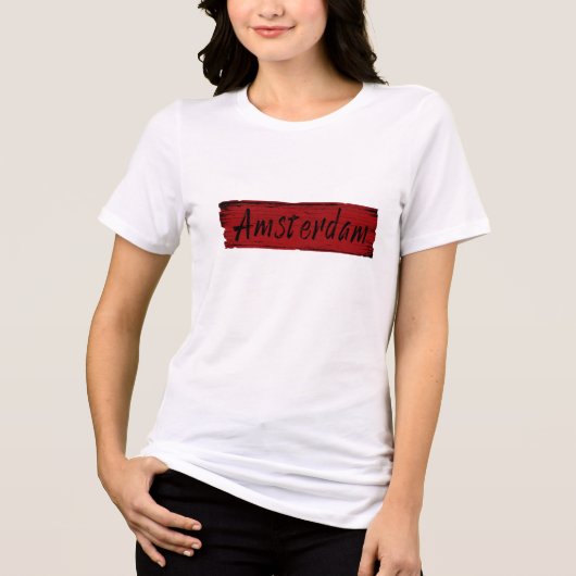 Amsterdam Tri-Blend Shirt (Voorkant)