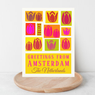 Amsterdam Tulips Nederland Briefkaart