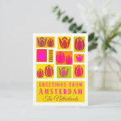 Amsterdam Tulips Nederland Briefkaart (Staand voorkant)