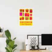 Amsterdam Tulips Nederland Poster (Thuiskantoor)