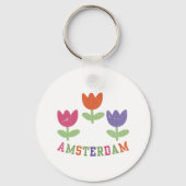 Amsterdam Tulips Sleutelhanger (Achterkant)