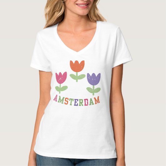 Amsterdam Tulips T-shirt (Voorkant)