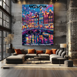 Ámsterdam: Valiente,Firme,Compasivo.Contemporaneo. Perfect Poster