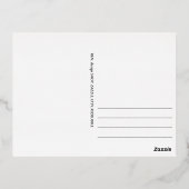 Amsterdam, van de serie Bezoek... Folie Feestdagen Briefkaart (Achterkant)