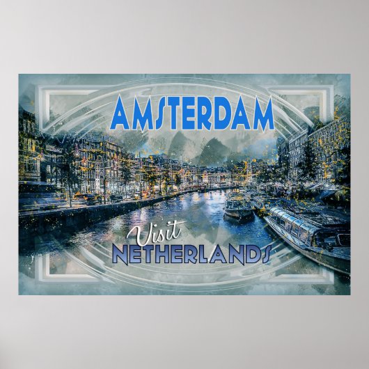 Amsterdam, van het "Bezoek..." Poster (Voorkant)