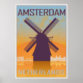 Amsterdam Vintage Poster (Voorkant)