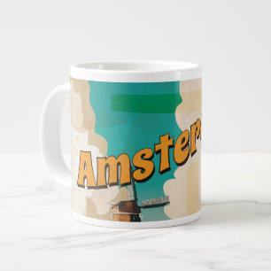 Amsterdam Vintage Reisposter Grote Koffiekop