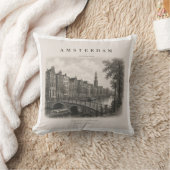 Amsterdam | Vintage Travel City Design Kussen (Deken)