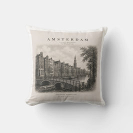 Amsterdam | Vintage Travel City Design Kussen