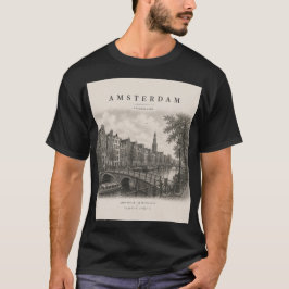 Amsterdam | Vintage Travel City Design T-shirt