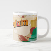 Amsterdam Vintage Travel Poster Grote Koffiekop (Rechts)