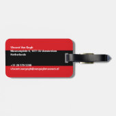 Amsterdam Vlag Bagagelabel (Achterkant horizontaal)