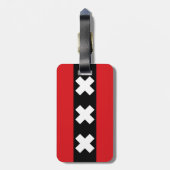Amsterdam Vlag Bagagelabel (Achterkant verticaal)