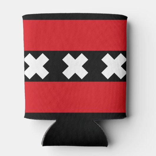 Amsterdam vlag blikjeskoeler (Achterkant)