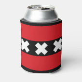 Amsterdam vlag blikjeskoeler (Blikje Achterkant)