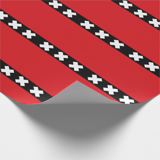 Amsterdam vlag cadeaupapier (Hoek)