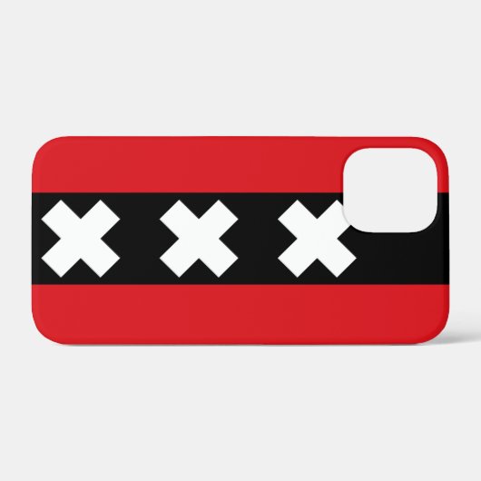 Amsterdam Vlag Case-Mate iPhone Case (Achterkant (horizontaal))