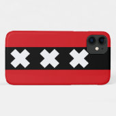 Amsterdam vlag Case-Mate iPhone case (Achterkant (horizontaal))