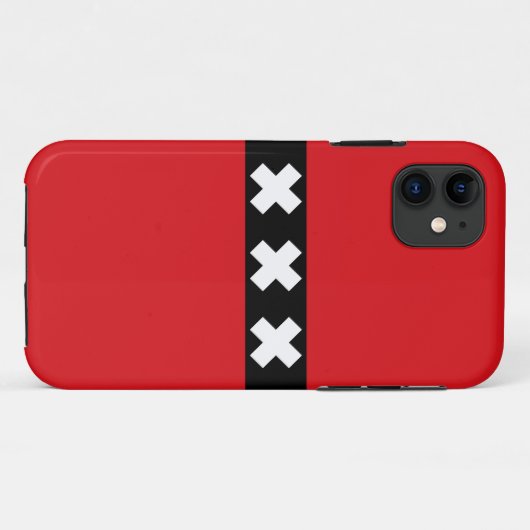 Amsterdam vlag Case-Mate iPhone case (Achterkant (horizontaal))