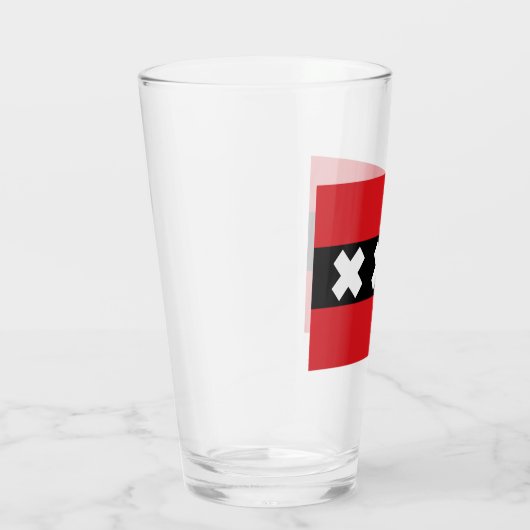 Amsterdam vlag glas (Rechts)