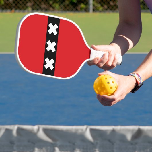 Amsterdam vlag pickleball paddle (Insitu)
