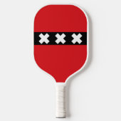 Amsterdam vlag pickleball paddle (Voorkant)