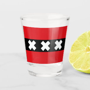 Amsterdam vlag shot glas