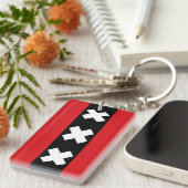 Amsterdam vlag sleutelhanger (Voorkant Rechts)