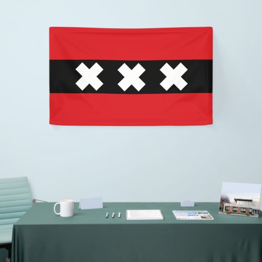 Amsterdam vlag spandoek (Beurs)