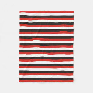 amsterdam vlag strepen patroon rood wit zwart net fleece deken
