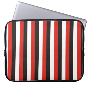 amsterdam vlag strepen patroon rood wit zwart net laptop sleeve