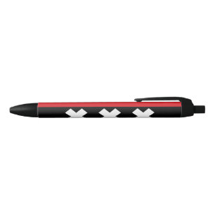 Amsterdam vlag zwarte inkt pen