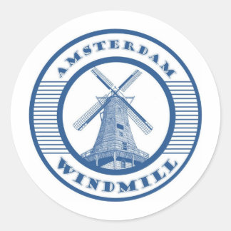 AMSTERDAM VOORRUIT RONDE STICKER