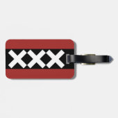 Amsterdam Wapenmunt. Bagagelabel (Achterkant horizontaal)