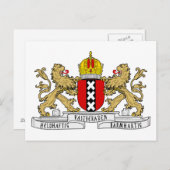 Amsterdam wapenschild briefkaart (Voorkant / Achterkant)